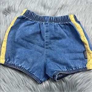 Nununu Toddler 3-4 Unisex Denim Measuring Band Yoga Shorts